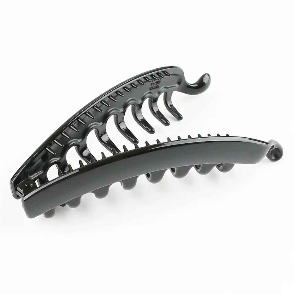 Frosted Banana Hair Clips - Stylish Solid Color Ponytail Barrettes & Hair Claws for Women - Bikinisexzy.com