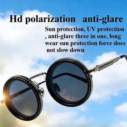 Adjustable ND Glasses - Multi-Gear Dimming Steampunk Sunglasses