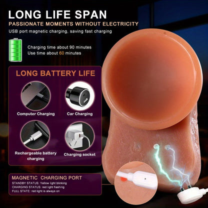 BikiniSexzy Remote Control Heated Massager | 4-in-1 Waterproof & Rechargeable Rotating Device - Bikinisexzy.com