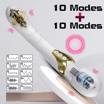 20 vibration modes clitoris and G-spot stimulator wand - Bikinisexzy.com