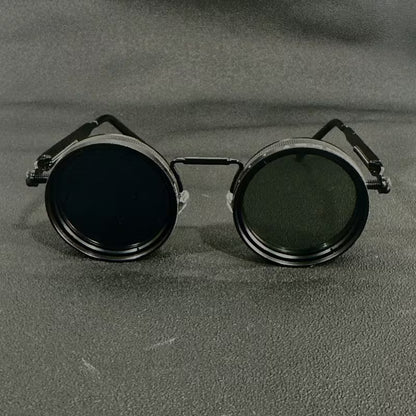 Adjustable ND Glasses - Multi-Gear Dimming Steampunk Sunglasses