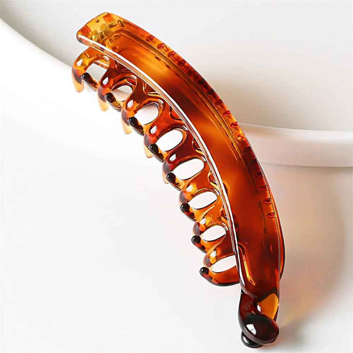 Frosted Banana Hair Clips - Stylish Solid Color Ponytail Barrettes & Hair Claws for Women - Bikinisexzy.com