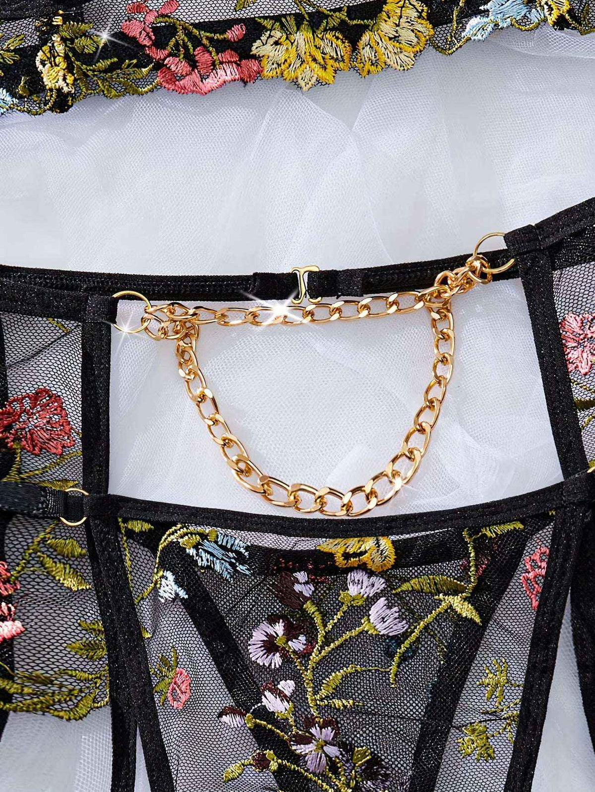 Floral Embroidered Lingerie Set: Elevate Your Intimates with Style and Comfort