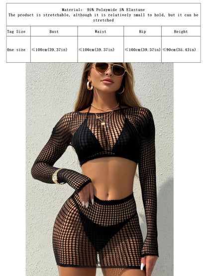 bikinisexzy sexy knit cover up, women swimwear cover up black, polyamide stretch beach cover up one