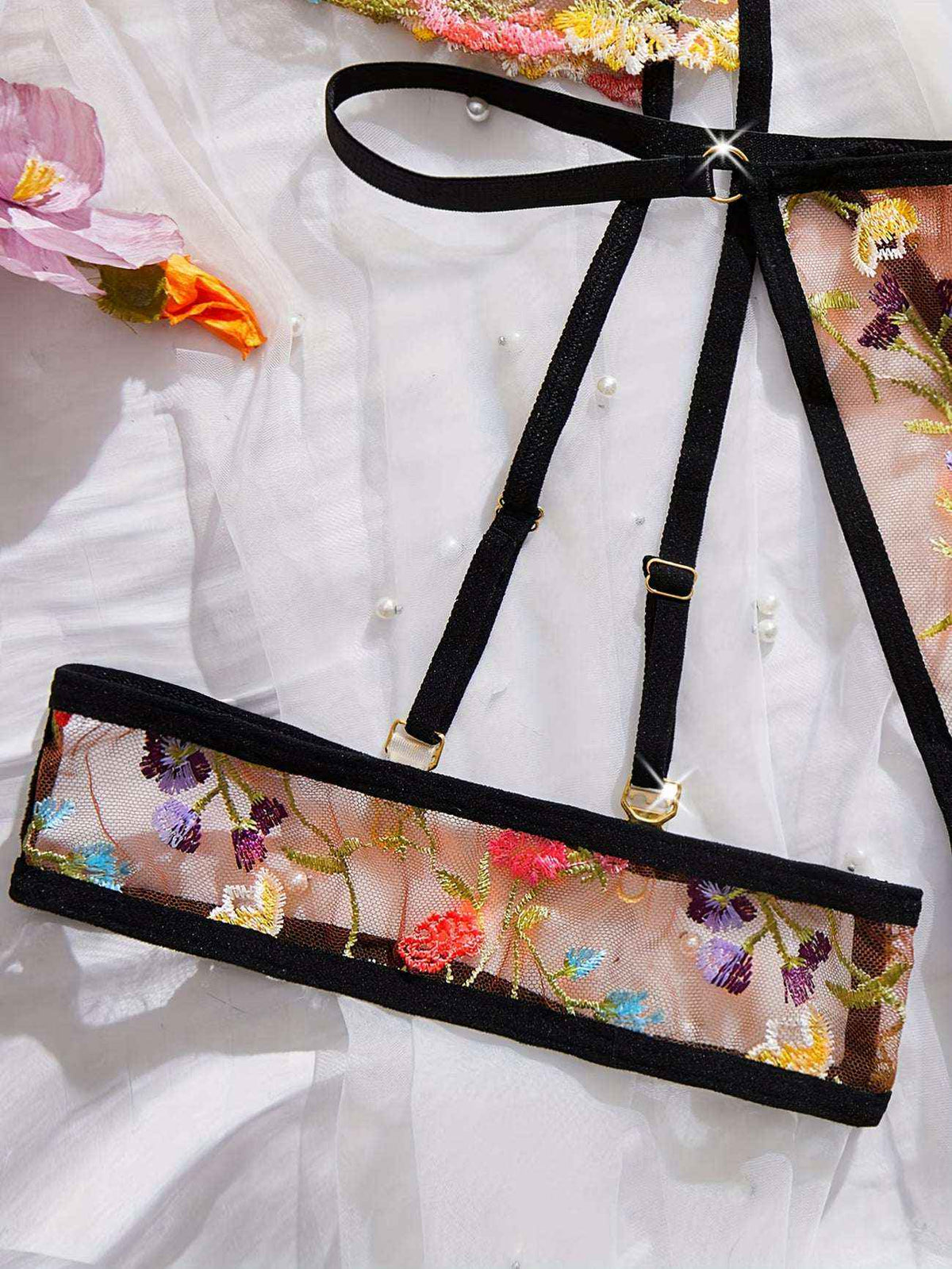 Floral Embroidered Lingerie Set: Elevate Your Intimates with Style and Comfort