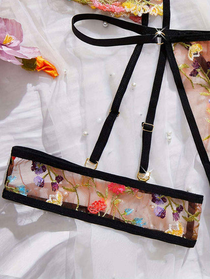 Floral Embroidered Lingerie Set: Elevate Your Intimates with Style and Comfort