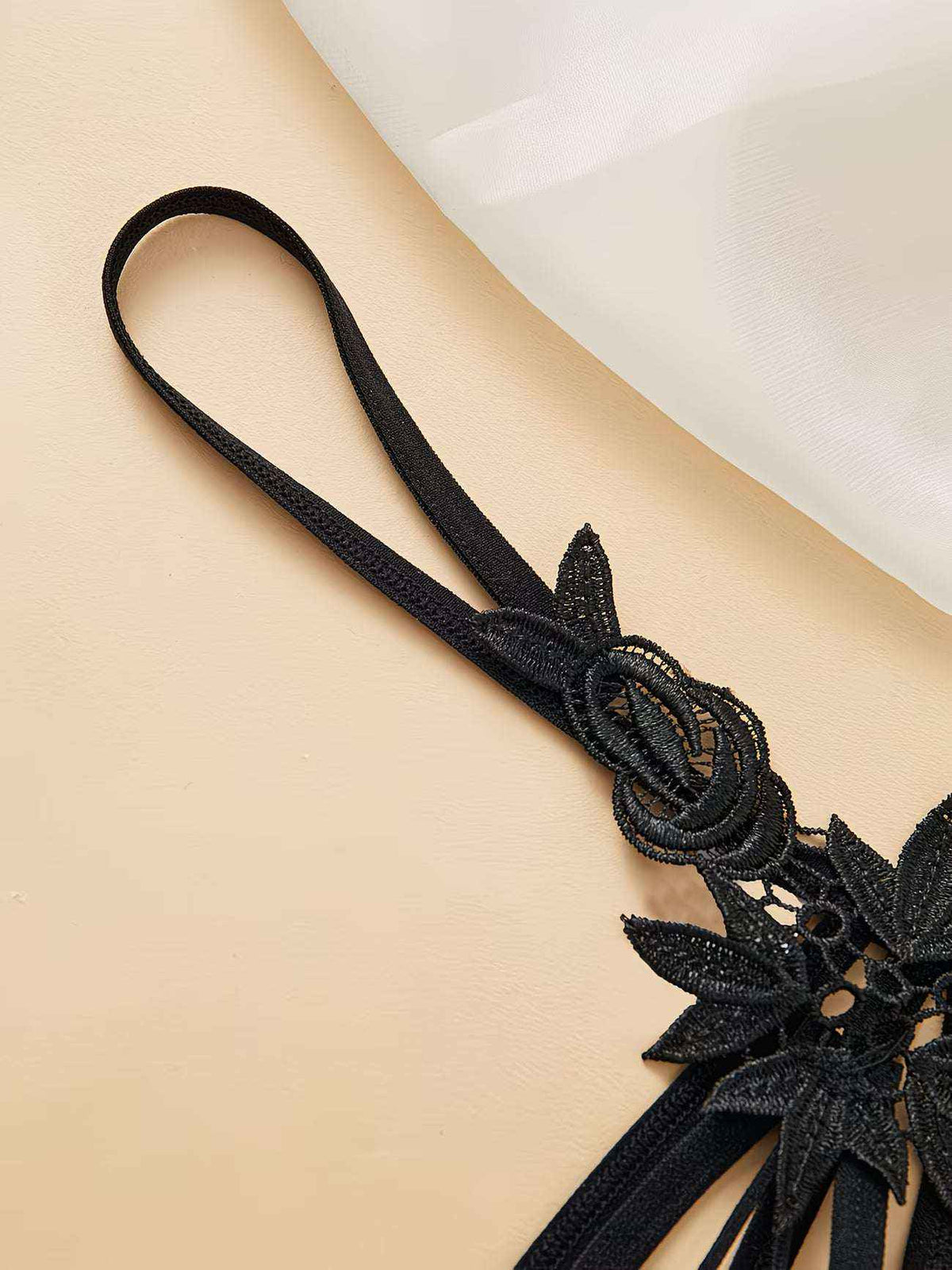Butterfly Lace Thong with Luminous Beads | Bikinisexzy