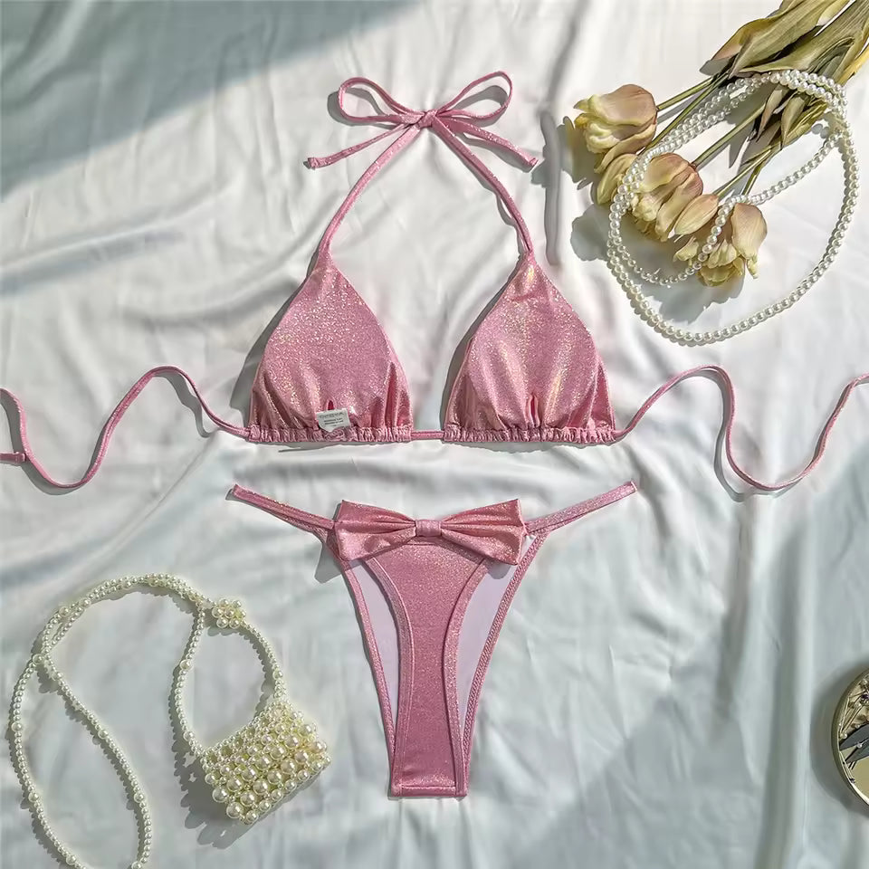Sexy Paisley Pattern Bikini & Matching Sarong Set | Boho Beachwear | BIKINISEXZY