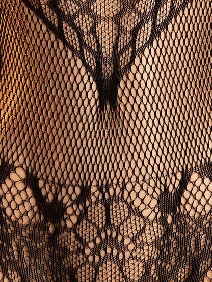 Crossover Bodystocking | Crotchless Mesh Bodysuit | Bikinisexzy