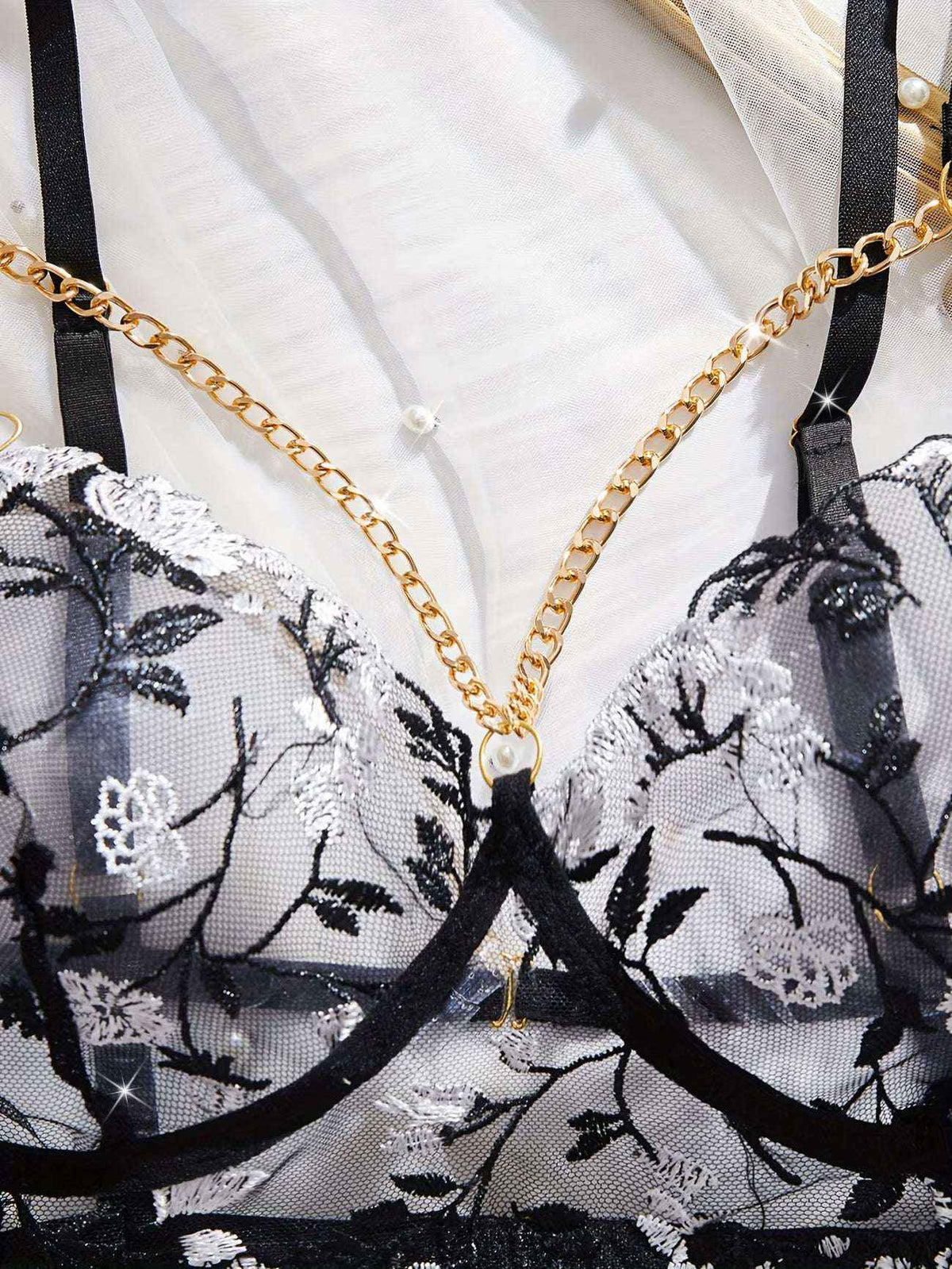 Floral Embroidered Lingerie Set: Elevate Your Intimates with Style and Comfort