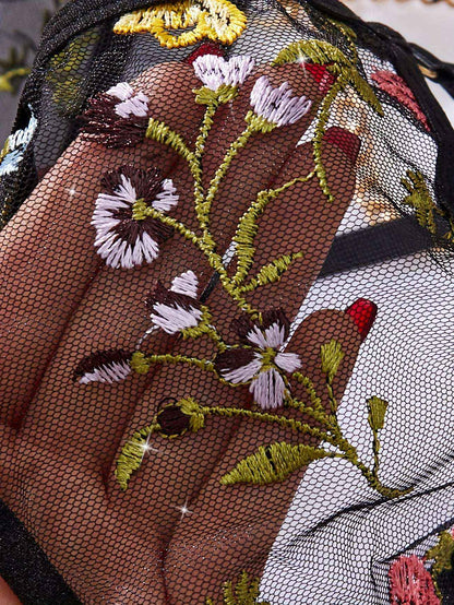 Floral Embroidered Lingerie Set: Elevate Your Intimates with Style and Comfort
