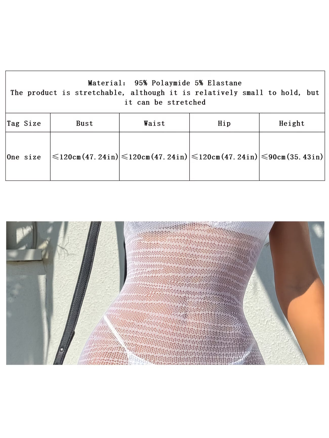 Premium polyamide knit fabric texture from BIKINISEXZY cover-up