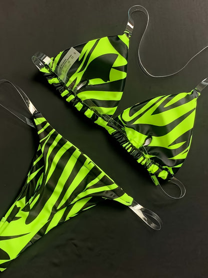 Sexy micro thong striped swimsuit from Bikinisexzy