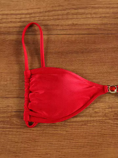 Sexy Bandeau Bikini Set | Micro Thong Swimwear for Ultimate Style and Comfort - Bikinisexzy.com