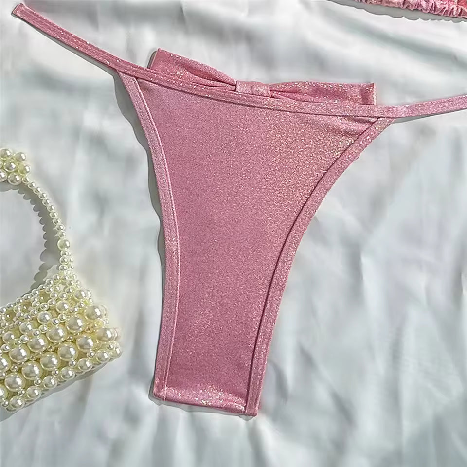 Sexy Paisley Pattern Bikini & Matching Sarong Set | Boho Beachwear | BIKINISEXZY