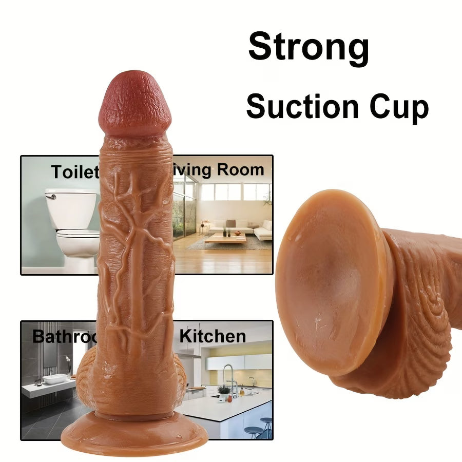 BikiniSexzy Realistic TPE Suction Cup Adult Massager | Soft Skin Feel & Premium Design