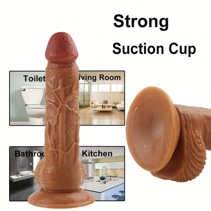 BikiniSexzy Realistic TPE Suction Cup Adult Massager | Soft Skin Feel & Premium Design