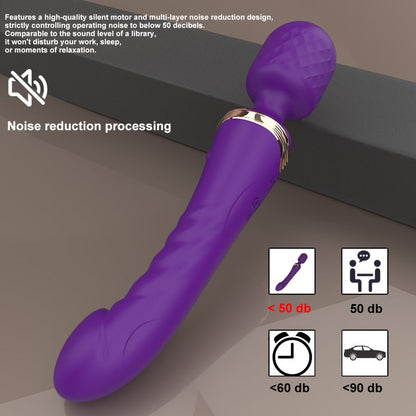 bikinisexzy Silicone Massage Wand - Premium Dual-Motor Design with 10 Vibration Modes & Silent Operation - Bikinisexzy.com