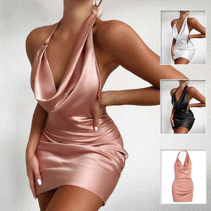 Sleeveless Backless Mini Dress for Effortless Style and Elegance - Bikinisexzy.com