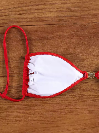 Trendy micro thong bikini set for summer, sold by Bikinisexzy.