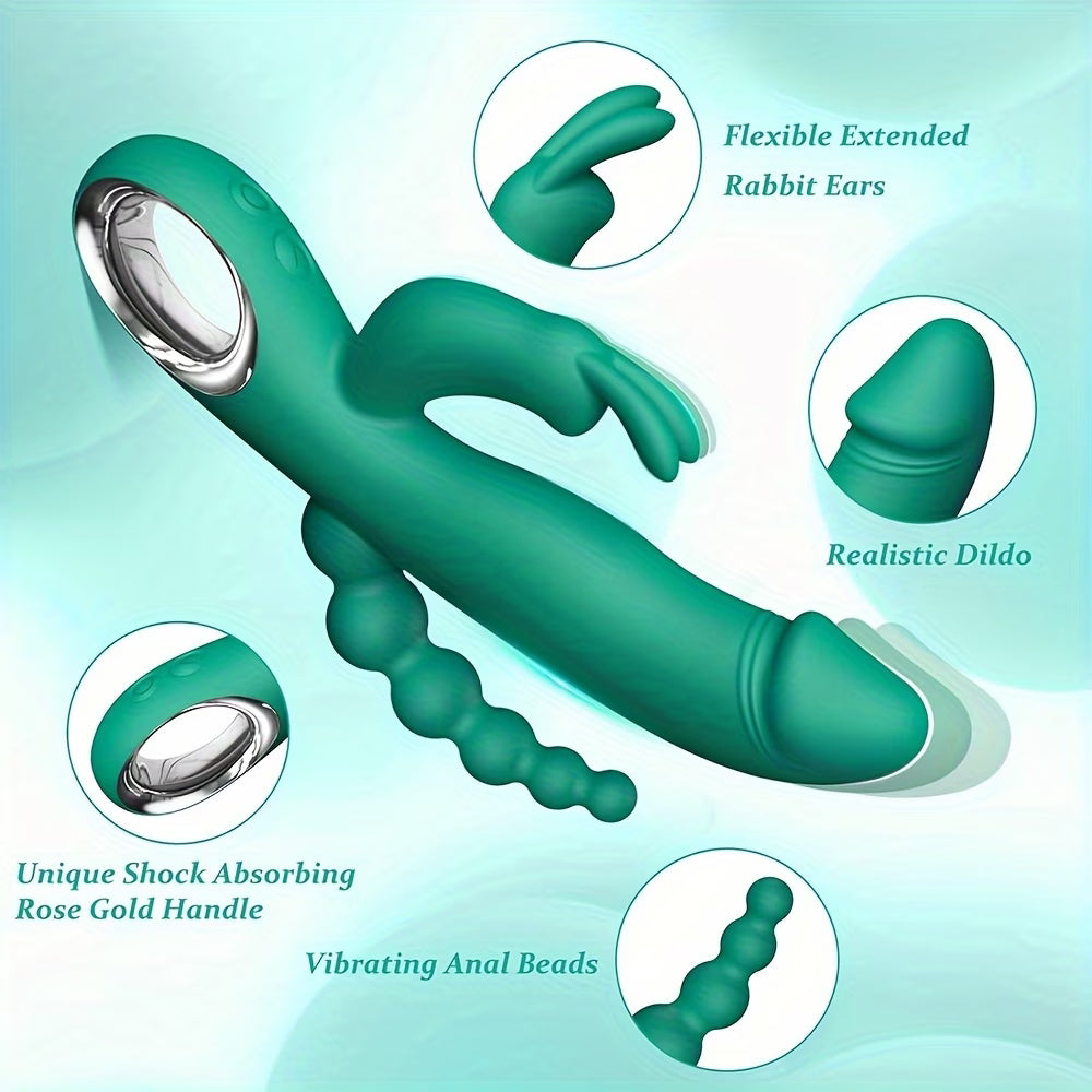 Triple stimulation: Clitoris, G-spot, and Anal massager by Bikinisexzy
