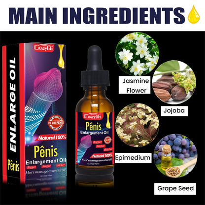 Main ingredients of Crazylife enlargement oil including Jasmine and Jojoba - BIKINISEXZY.COM
