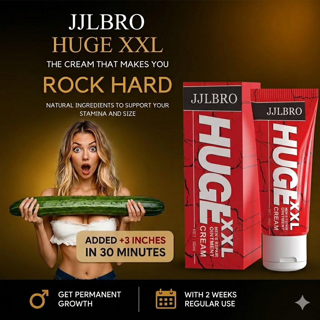 JJLBRO Huge XXL men's repair cream for stamina and growth, available at BIKINISEXZY.COM