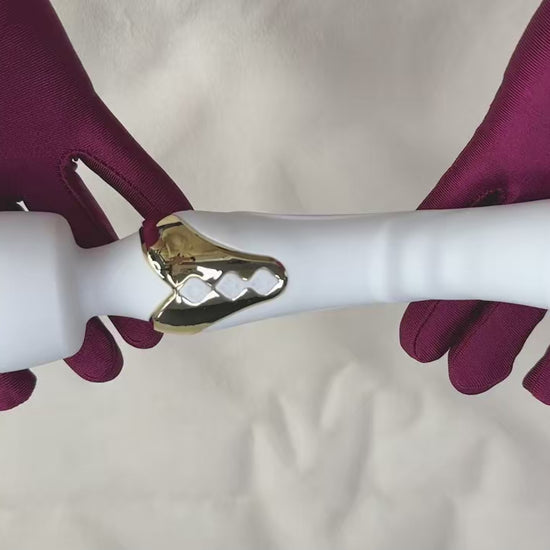 Stylish white wand massager for intimate relaxation - Bikinisexzy.com