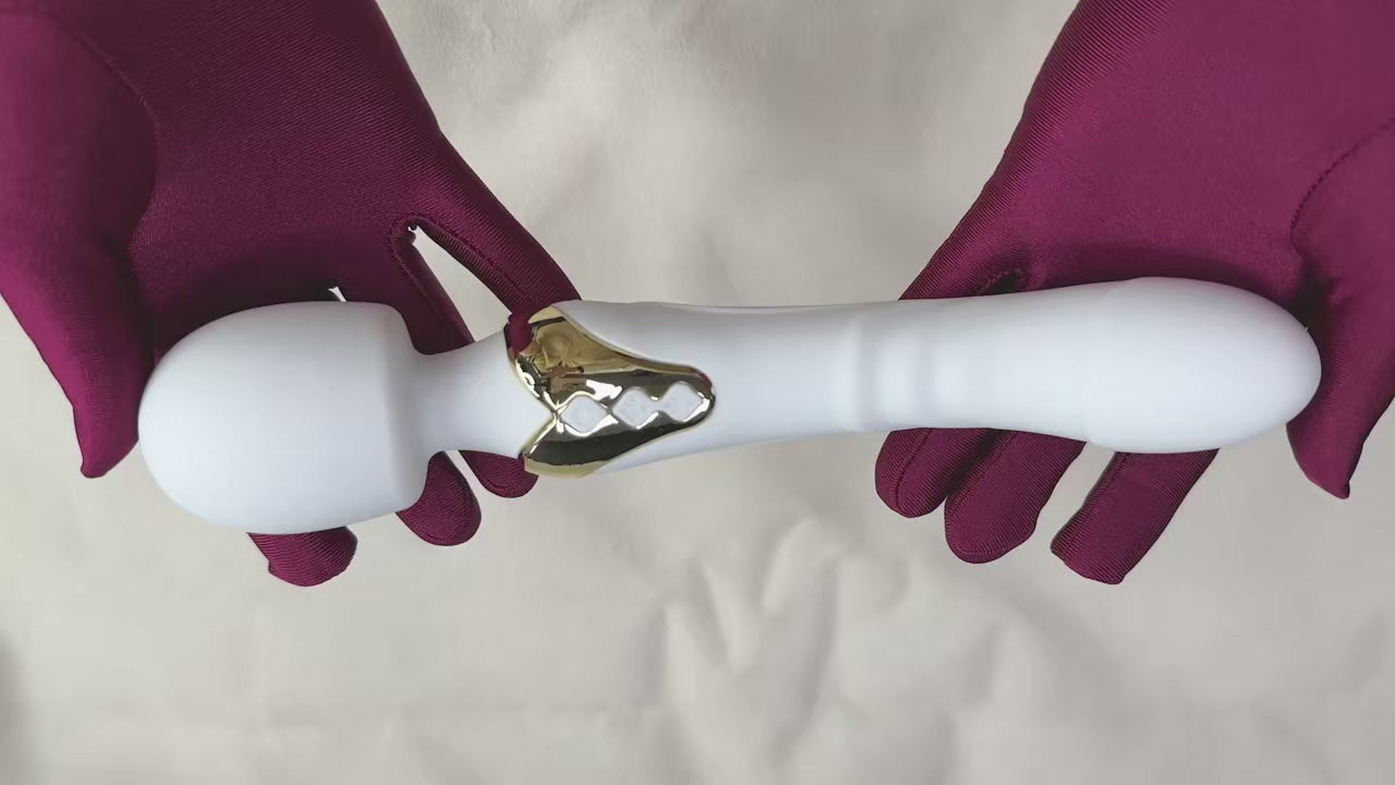 Stylish white wand massager for intimate relaxation - Bikinisexzy.com