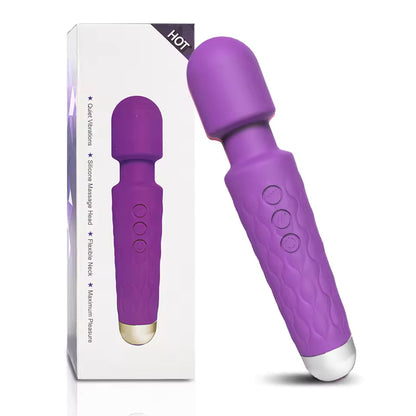 Powerful Magic Wand Massager: 20 Vibration Modes & Waterproof G-Spot Stimulator | Bikinisexzy.com - Bikinisexzy.com