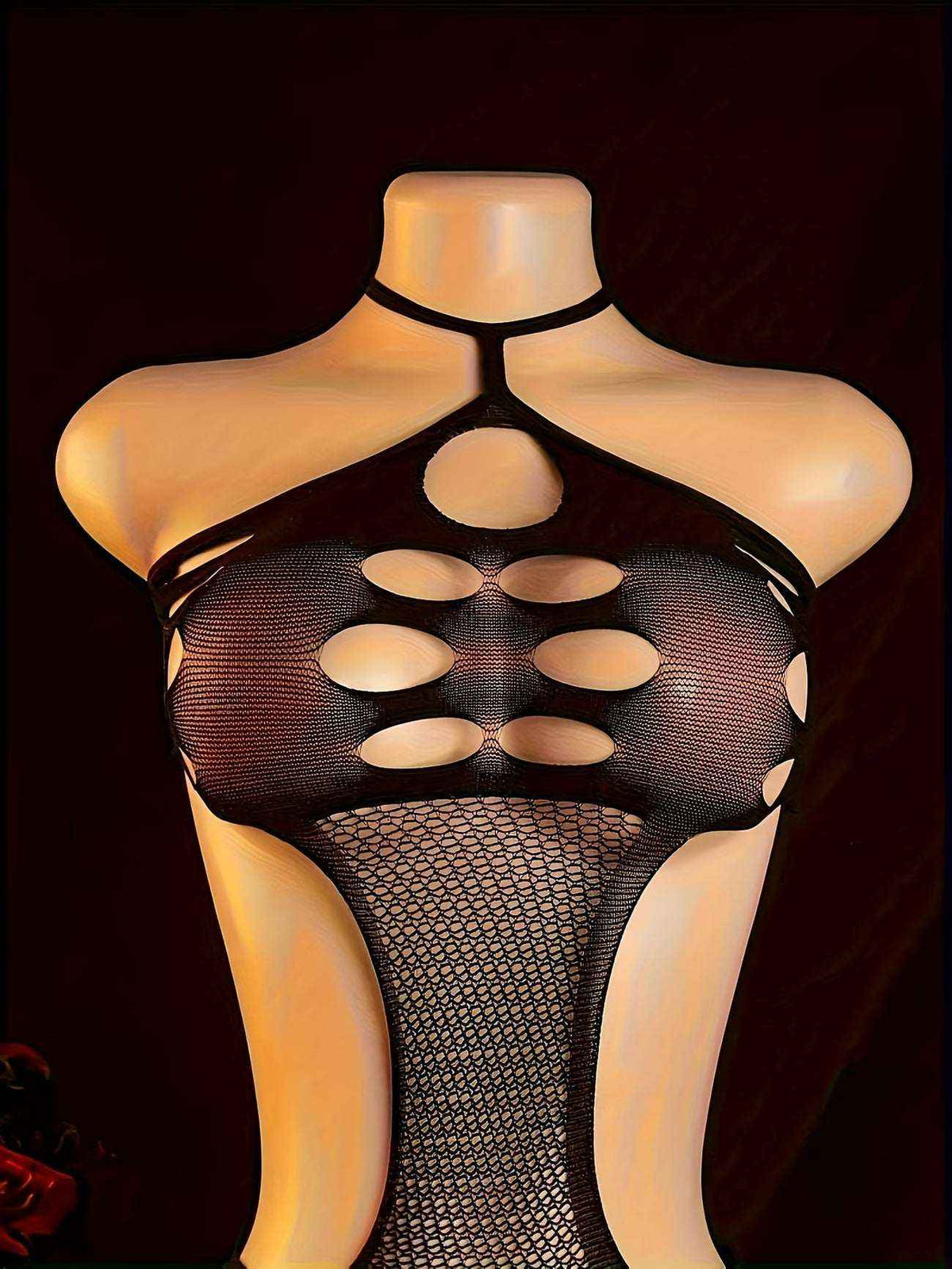 Sexy Lace Bodysuit Halter Neck | Open Crotch Lingerie for Women | Bikinisexzy