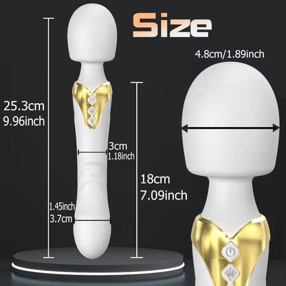 Powerful Dual-Motor Vibrator Wand | 20 Vibration Modes Massager - Bikinisexzy.com - Bikinisexzy.com