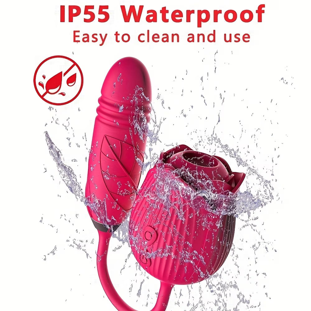 IP55 waterproof rose sex toy for easy cleaning
